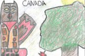 'Les créations du Canada' par Katja, 12 ans, Albert Bridge (Nouvelle-Écosse)