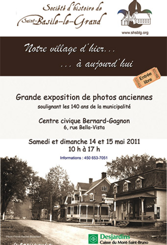 2011: Société d’histoire de Saint-Basile-le-Grand