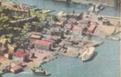 Vue aérienne de la ville de Québec au milieu du XXe siècle.
