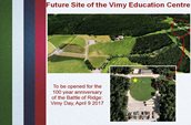 The future site of the Vimy Education Centre