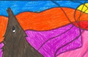 'Ted Harrison Art' by Clarissa, age 11, Winnipeg, MB