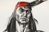 Gertrude Kearns, Croquis montrant Tecumseh. / © Musée canadien de la guerre, MCG20120064-002
