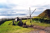 L'Anse aux Meadows by Robert Sorrell. Only authenticated Viking settlement in North America in St. Anthony, Newfoundland and Labrador.