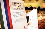 More than 250 people showed their support at the Vimy Foundation Gala Dinner in Toronto