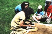 Port Royal by Marilyn Ouellette. Reconstruction of 1605 French settlement in Port Royal, Nova Scotia.